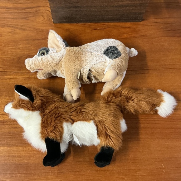 Folkmanis Hand Puppets Lot Of 5 Panda Red Fox Grunting Pig  Baby Sloth Sheep - Picture 7 of 14